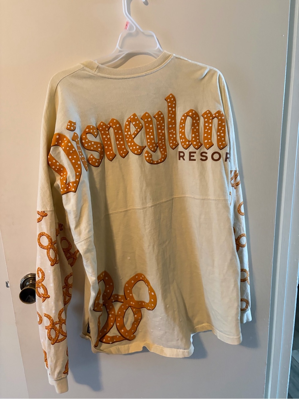 Disney Cream Graphic Pullover with Subtle Logo Print - Picture 6 of 7